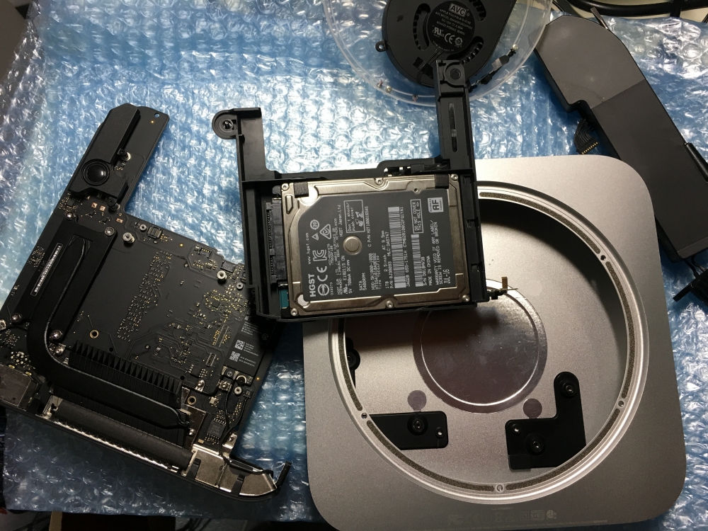 Mac mini Late 2014 HDD→SSD換装